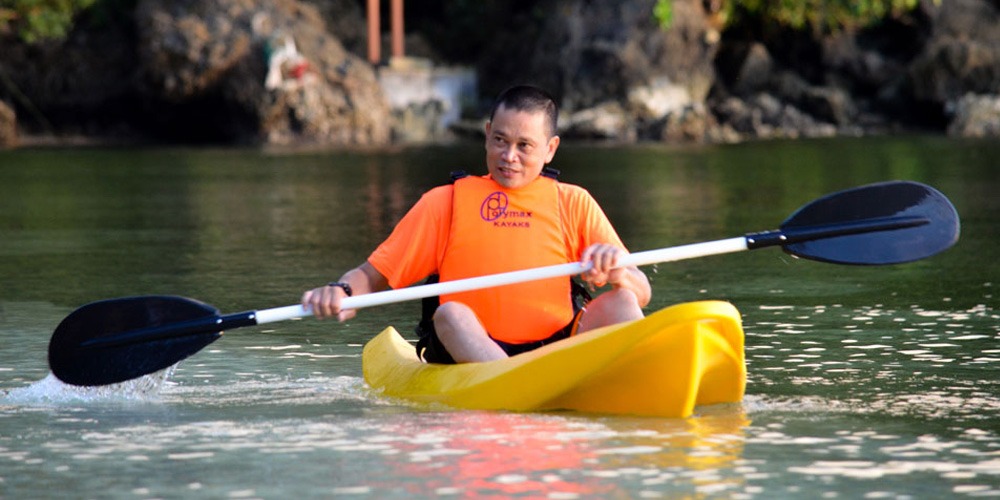Kayaying at Tuburan Cove Beach Resort